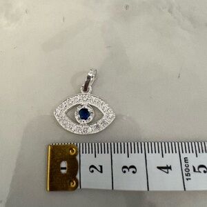 Silver925 Eye Pendant with Blue Stone